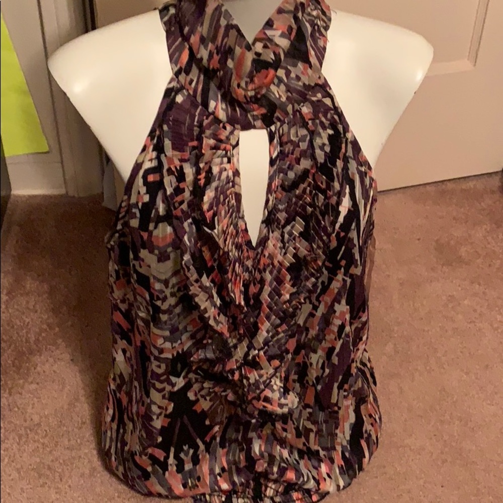 GRASS COLLECTION HALTER TOP BLOUSE